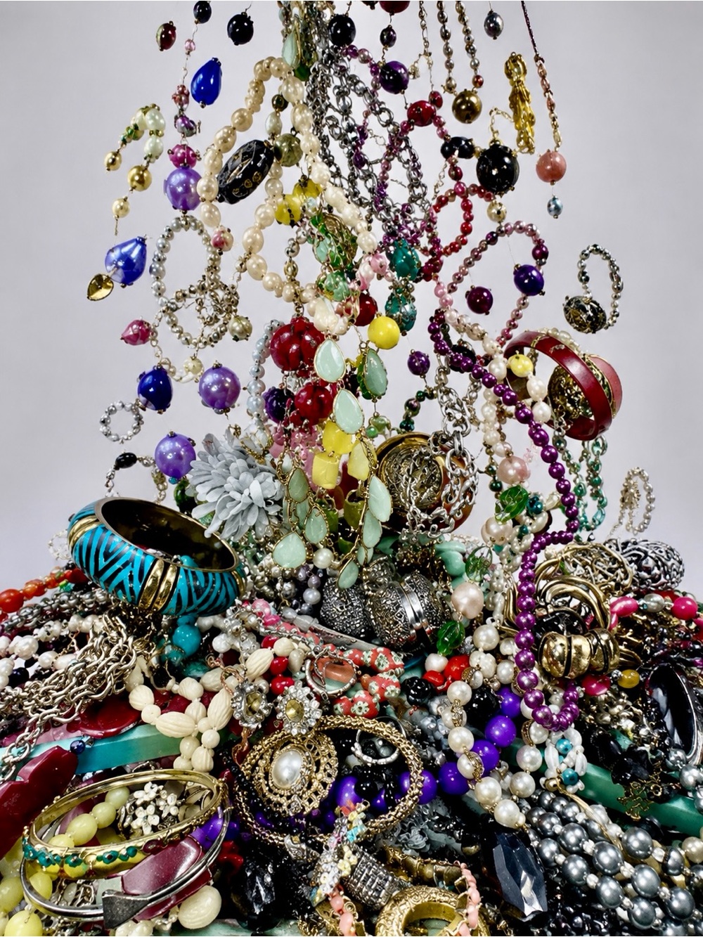 💰3 LB Mixed Jewelry Lot | Gold Silver Tone Pearls Rhinestones Statement | Resell
